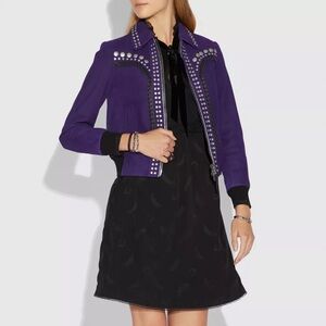 NWT Coach Studded Bandana Jacket Sz US 2